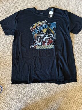NWT —The Who 'In Concert' Graphic Band Tee - Black